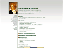 Tablet Screenshot of ferdinandraimund.at